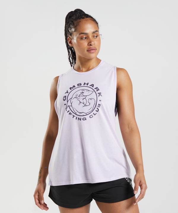 Damske Tielko Gymshark Legacy Nachový Biele | LN6758413